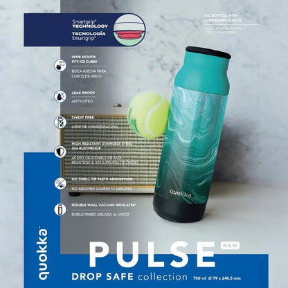 Quokka Pulse – 700 ml nerūdijančio plieno termosas su „Drop Safe“ technologija (Magnolia)