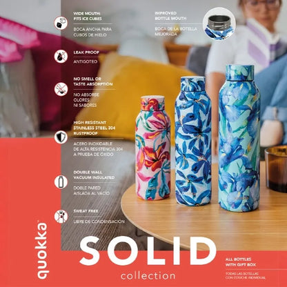 Quokka Solid – nerūdijančio plieno termo gertuvė, 510 ml (aviečių rožinė)
