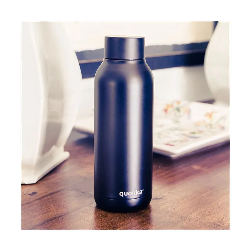 Quokka Solid – nerūdijančio plieno termo gertuvė, 510 ml (Jet Black)