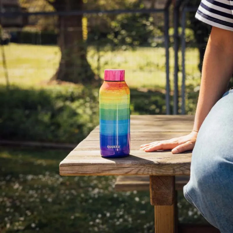 Quokka Solid – nerūdijančio plieno termo gertuvė 510 ml (Rainbow)