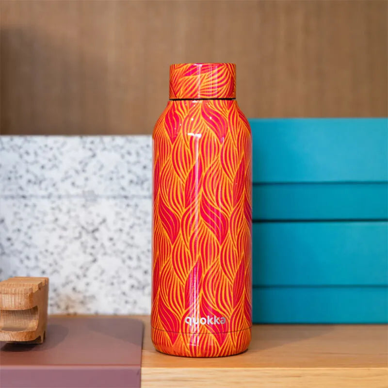 Quokka Solid – nerūdijančio plieno termo gertuvė, 510 ml (smėlio spalvos)