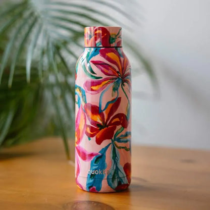 Quokka Solid – nerūdijančio plieno termo gertuvė, 510 ml (Tropical Bloom)