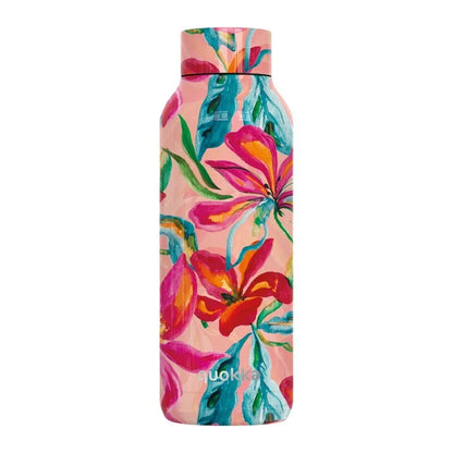 Quokka Solid – nerūdijančio plieno termo gertuvė, 510 ml (Tropical Bloom)