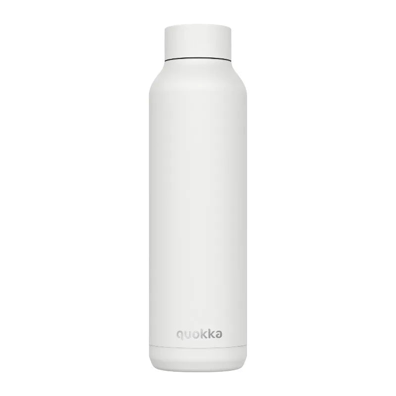 Quokka Solid – nerūdijančio plieno termo gertuvė, 630 ml (balta)