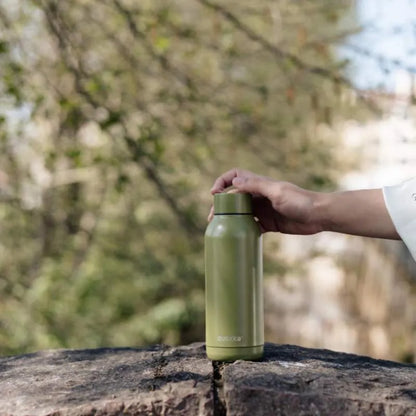 Quokka Solid – nerūdijančio plieno termogertuvė, 510 ml (alyvuogių žalia)