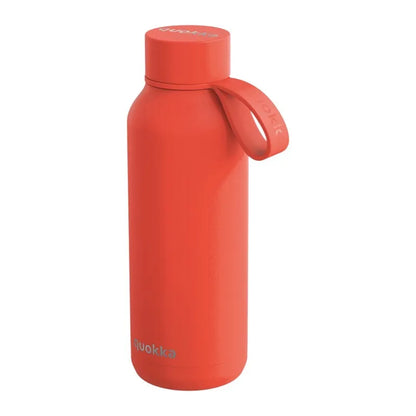 Quokka Solid su dirželiu – 510 ml nerūdijančio plieno termobutelį su dirželiu (oranžinis)