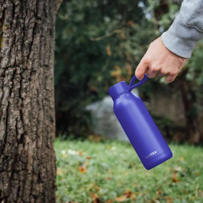 Quokka Solid su dirželiu – 510 ml nerūdijančio plieno termoso buteliukas (Dusk Blue)