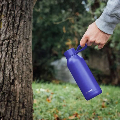 Quokka Solid su dirželiu – 510 ml nerūdijančio plieno termoso buteliukas (Dusk Blue)