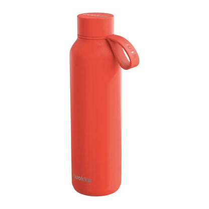 Quokka Solid su dirželiu – 630 ml nerūdijančio plieno termobutelį (oranžinis)