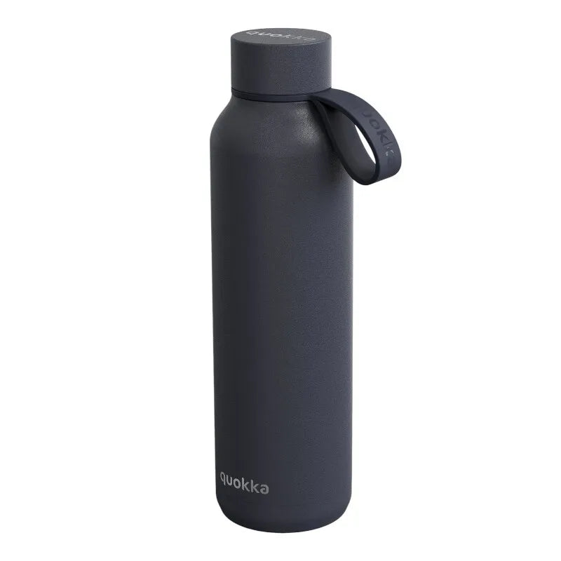 Quokka Solid su dirželiu – 630 ml nerūdijančio plieno termogertuvė (grafito spalvos)