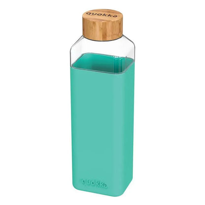 Quokka Storm – stiklinė vandens gertuvė, 700 ml (turkio spalvos)