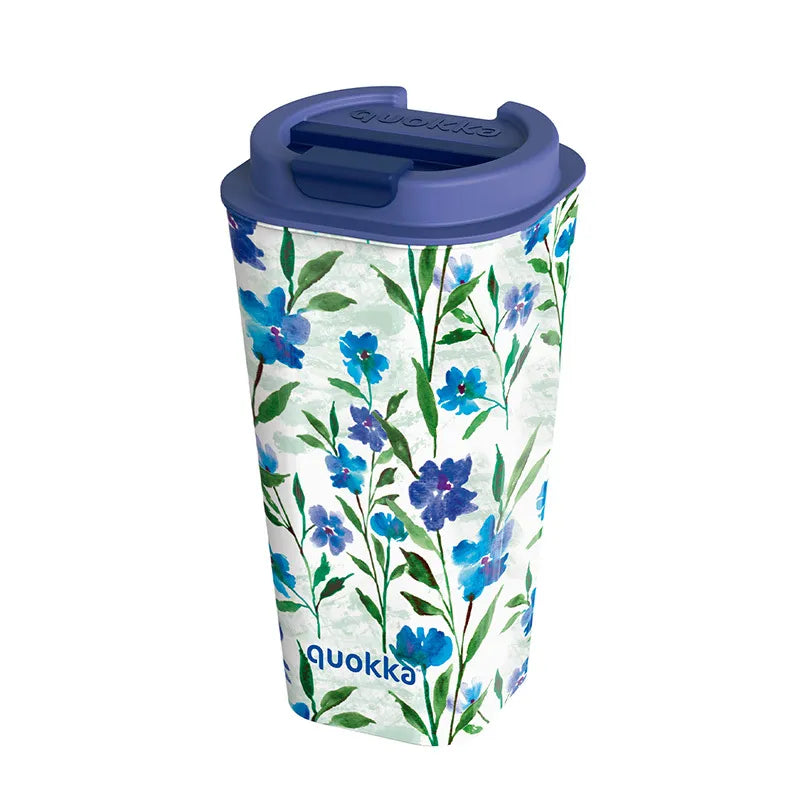 Quokka Vaso Cafe dvigubų sienelių puodelis 450 ml (Ditsy Bloom)
