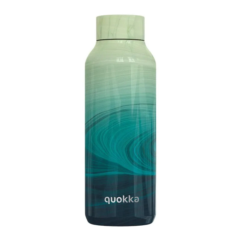 Šilumą išlaikantis nerūdijančio plieno butelis Quokka Solid, 510 ml (Ocean)