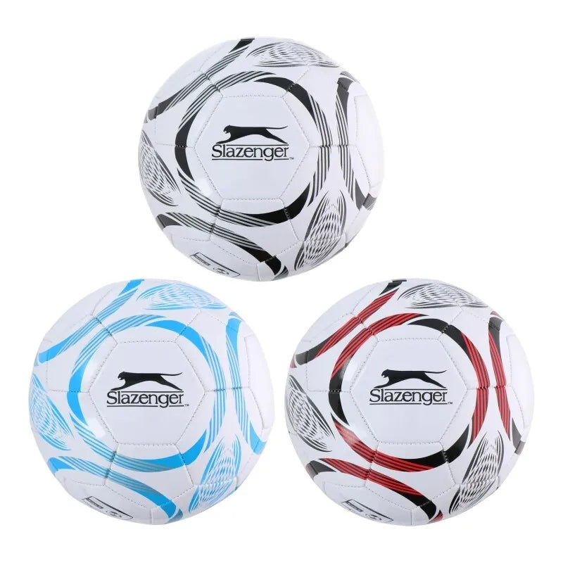 Slazenger – 32-panelis treniruočių futbolo kamuolys, 5 dydis (baltas/juodas)