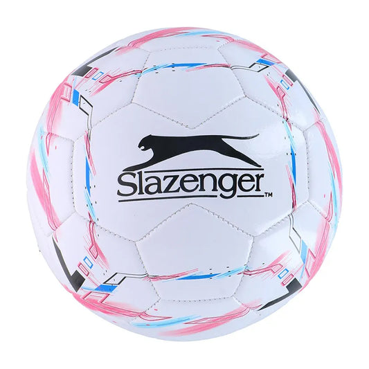 Slazenger - Futbolo kamuolys 5 dydžio (baltas / rožinis)