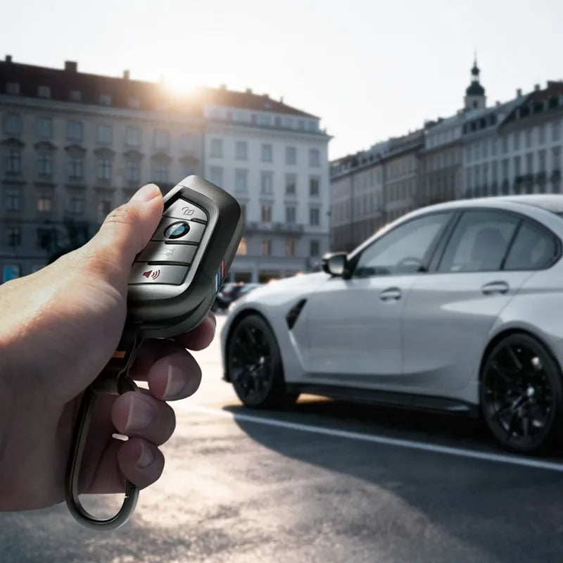 Spigen BK100 – automobilio raktų dėklas „BMW Smart Key G-Series“ (juodas)