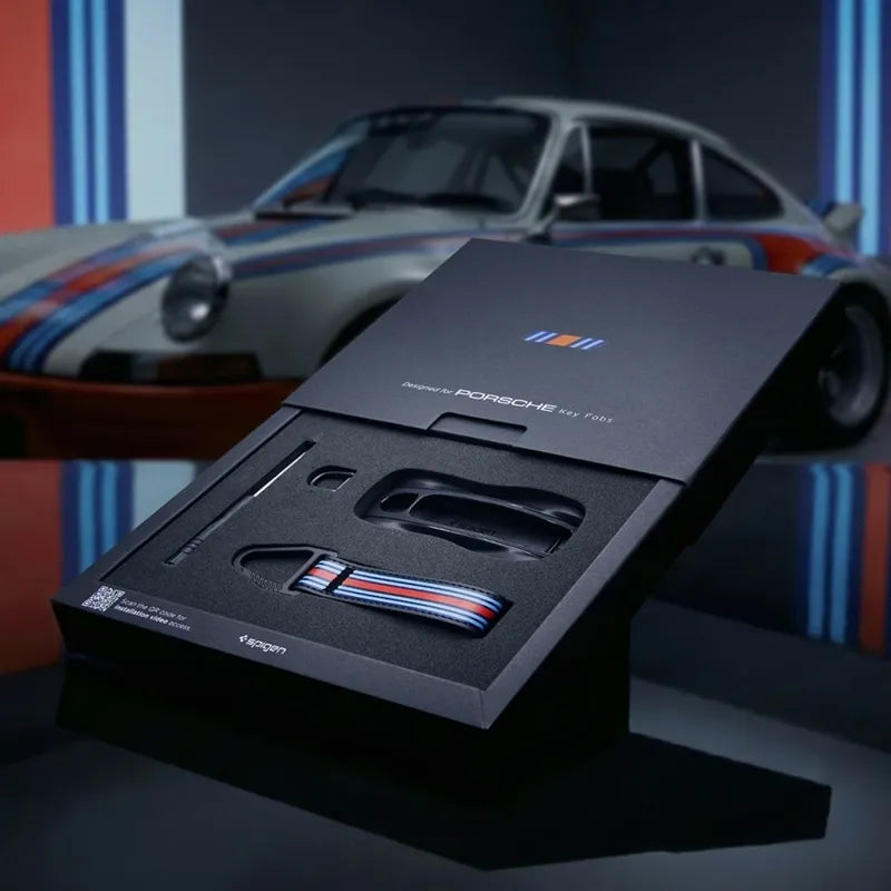Spigen PK100 – automobilio raktelio dėkliukas Porsche (juodas)
