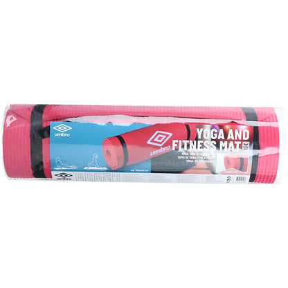 Umbro – fitneso ir jogos kilimėlis su transportavimo dirželiu, 190x58 cm (raudonas)