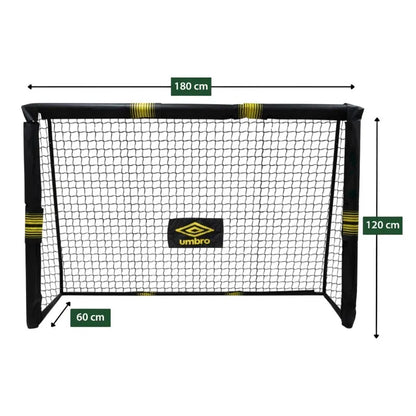 Umbro – metaliniai futbolo vartai su tinklu, 180 x 120 x 60 cm