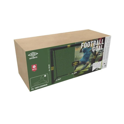 Umbro – metaliniai futbolo vartai su tinklu, 180 x 120 x 60 cm