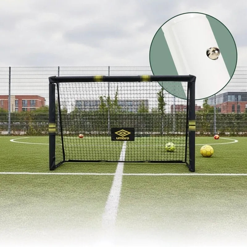 Umbro – metaliniai futbolo vartai su tinklu, 180 x 120 x 60 cm