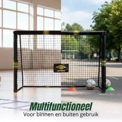 Umbro – metaliniai futbolo vartai su tinklu, 240x160x85 cm