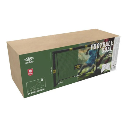 Umbro – metaliniai futbolo vartai su tinklu, 240x160x85 cm