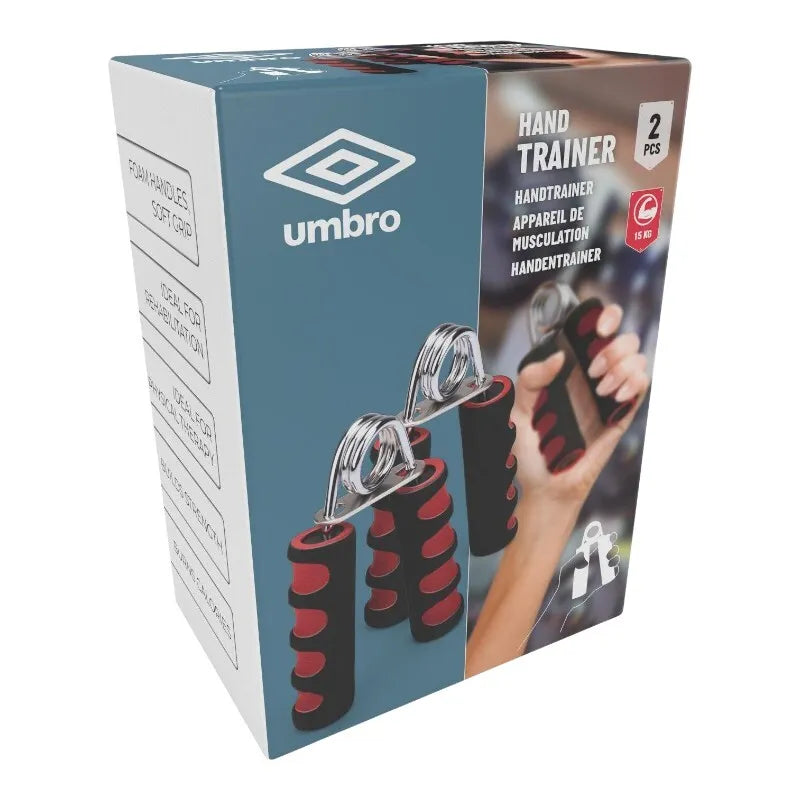 Umbro – rankų treniruoklis (griebtuvas) 15 kg, 2 vnt. (raudonas)