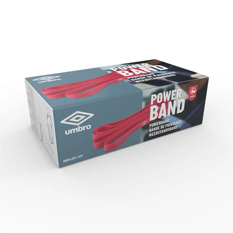 Umbro – Treniruočių pasipriešinimo guma 25 kg (Raudona)