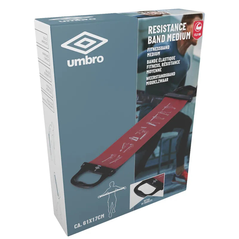 Umbro - Vidutinio stiprumo sportinė pasipriešinimo guma (Raudona)
